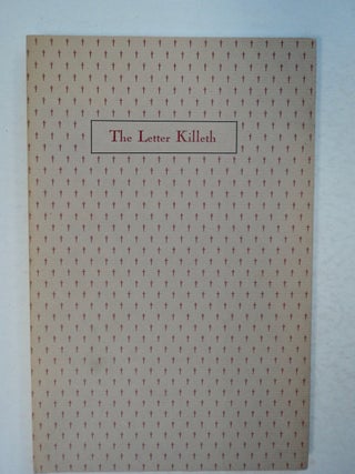 100266] The Letter Killeth: Three Bibliographical Essays for Bibliomaniacs. Betty ROSENBERG