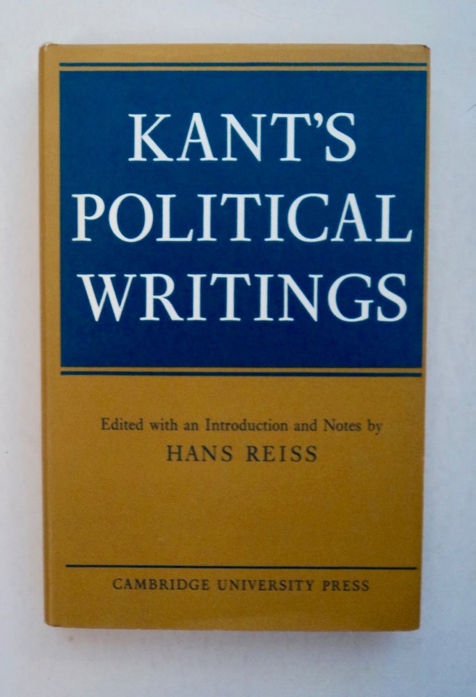 [100368] Kant's Political Writings. Immanuel KANT.