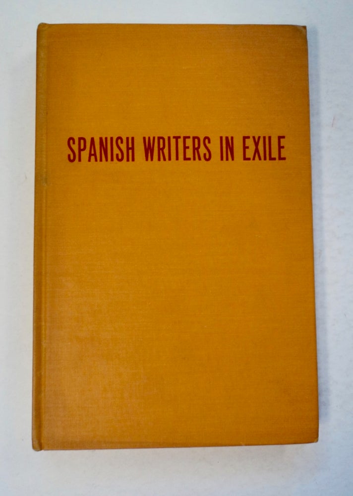 [100676] Spanish Writers in Exile. Angel FLORES, ed.