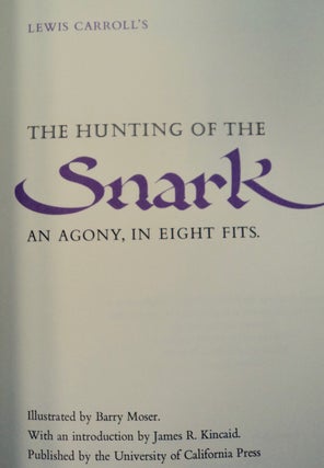 100925] The Hunting of the Snark: An Agony, in Eight Fits. Lewis CARROLL