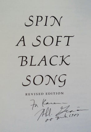 Spin a Soft Black Song
