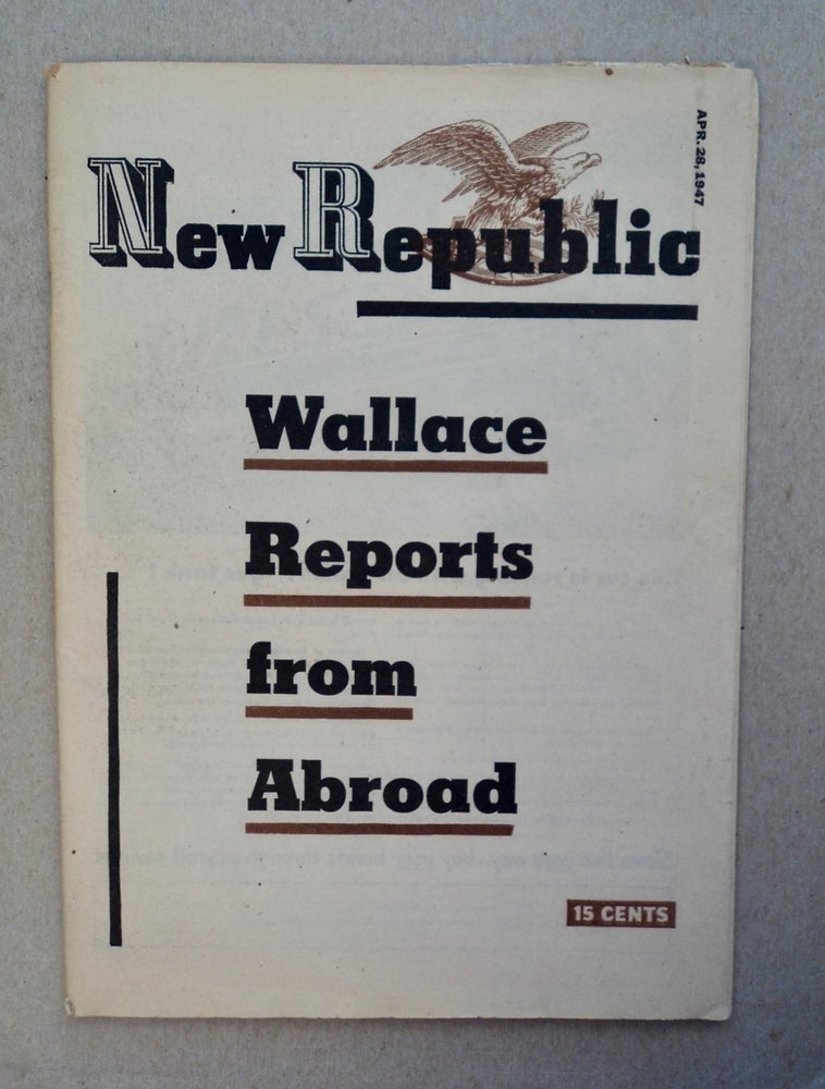 [101181] "Report from Britain." In "New Republic" Henry WALLACE.