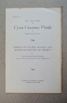 101195] Life and Work of Cyrus Guernsey Pringle. Helen Burns DAVIS