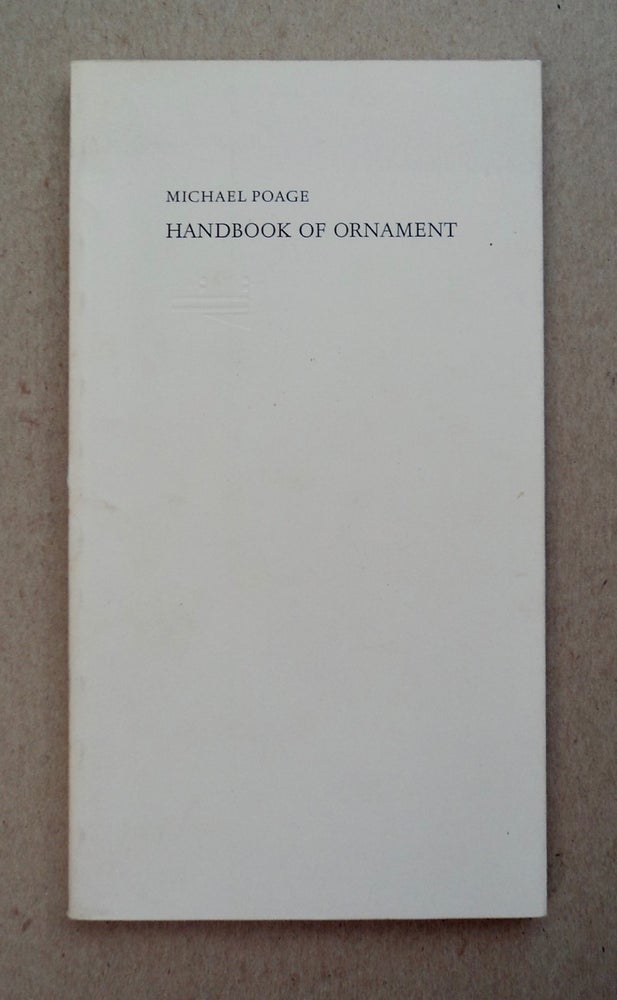 [101226] Handbook of Ornament. Michael POAGE.