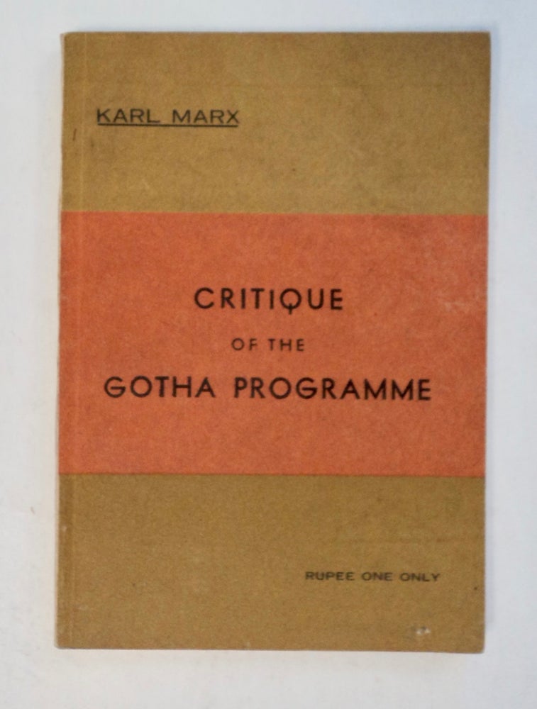 [101283] Critique of the Gotha Programme. Karl MARX.