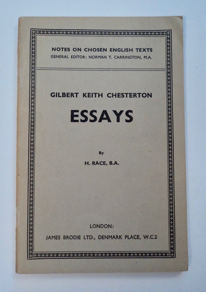 [101353] Gilbert Keith Chesterton Essays. RACE, erbert.