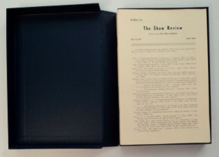 101366] THE SHAW BULLETIN / THE SHAW REVIEW