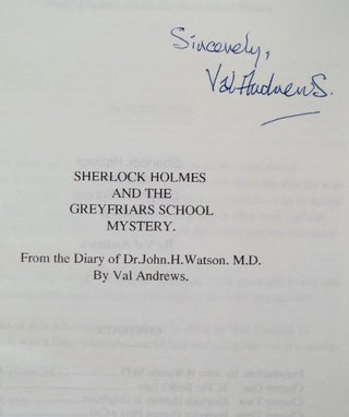 Sherlock Holmes and the Greyfriars School Mystery: From the Diary of John H. Watson, M.D
