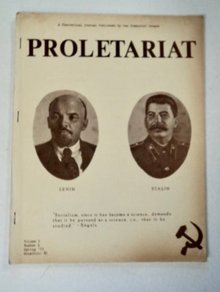 101900] PROLETARIAT: A THEORETICAL JOURNAL PUBLISHED BY THE COMMUNIST LEAGUE