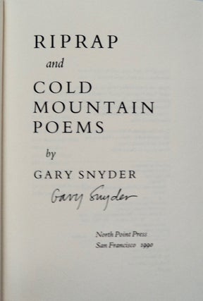 Riprap and Cold Mountain Poems