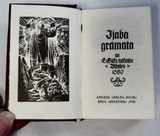 Ijaba Gramata no E. Glika Tulkotas Bibeles, 1689