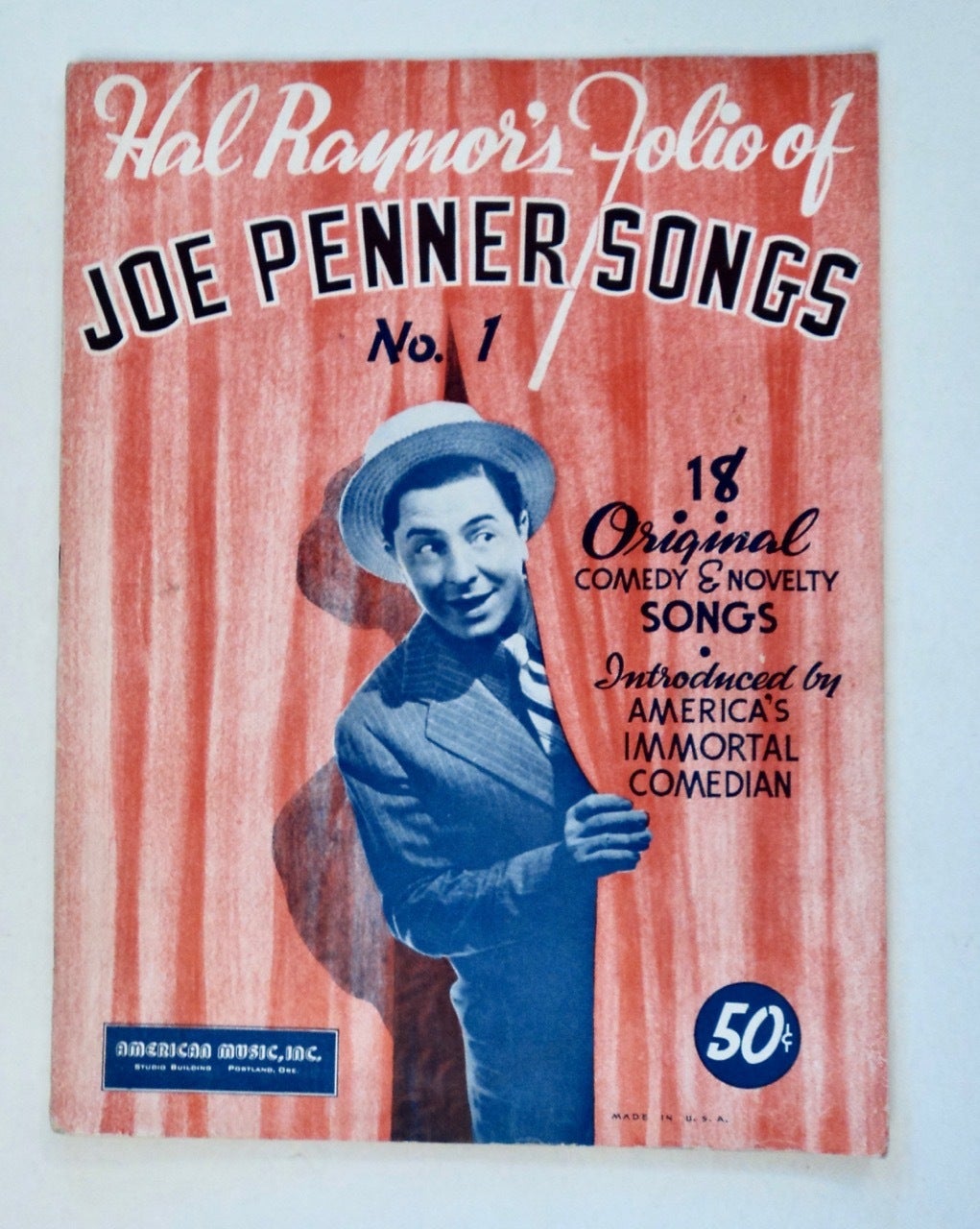 Hal Penner Hal Raynor's Folio of Joe Penner Songs No. 1 | Joe PENNER