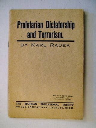 17219] Proletarian Dictatorship and Terrorism. Karl RADEK