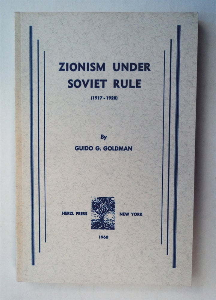 [18832] Zionism under Soviet Rule (1917-1928). Guido G. GOLDMAN.