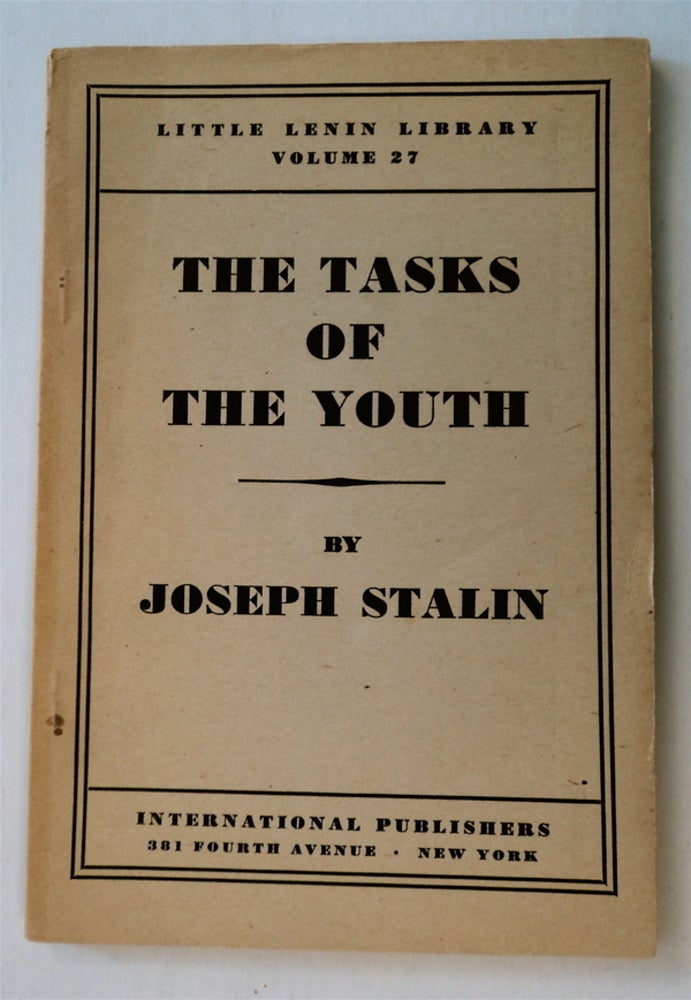 [3623] The Tasks of Youth. Joseph STALIN.