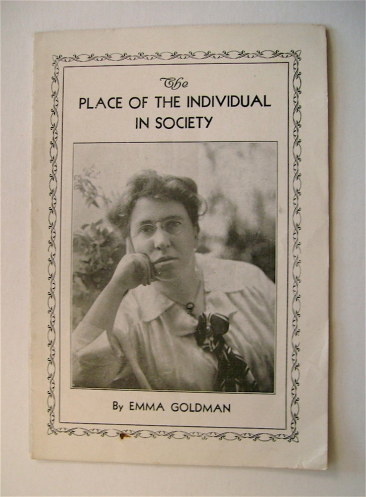 [63047] The Place of the Individual in Society. Emma GOLDMAN.