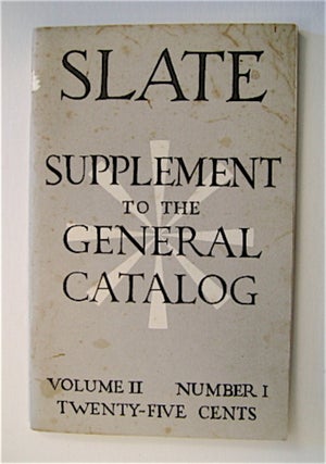 70261] SLATE SUPPLEMENT TO THE GENERAL CATALOG