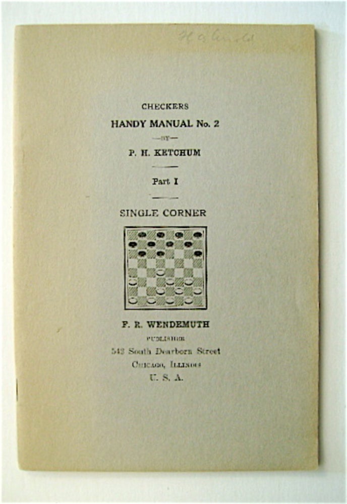 [70387] Checkers Handy Manual No. 2. H. KETCHUM, reston.