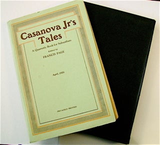 70406] CASANOVA JR'S TALES: A QUARTERLY BOOK FOR SUBSCRIBERS