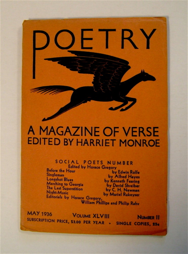 [70482] POETRY: A MAGAZINE OF VERSE ("Social Poets Number")
