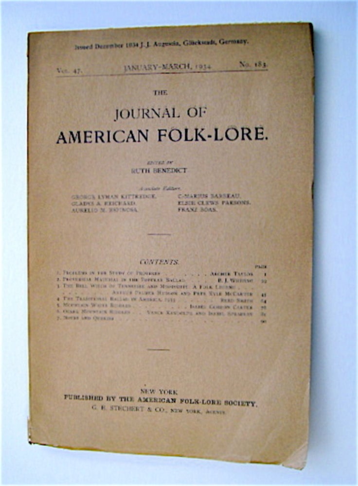 [70551] "Ozark Mountain Riddles." In "The Journal of American Folk-Lore" Vance RANDOLPH, Isabel Spradley.