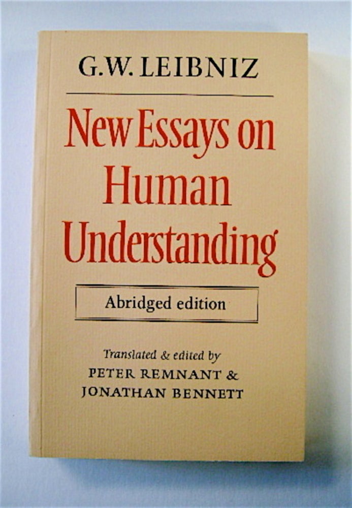 [70680] New Essays on Human Understanding. G. W. LEIBNIZ.