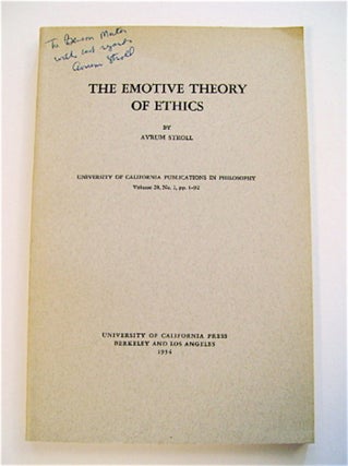 70700] The Emotive Theory of Ethics. Avrum STROLL