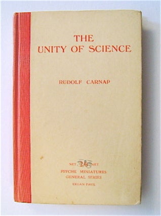 70702] The Unity of Science. Rudolf CARNAP