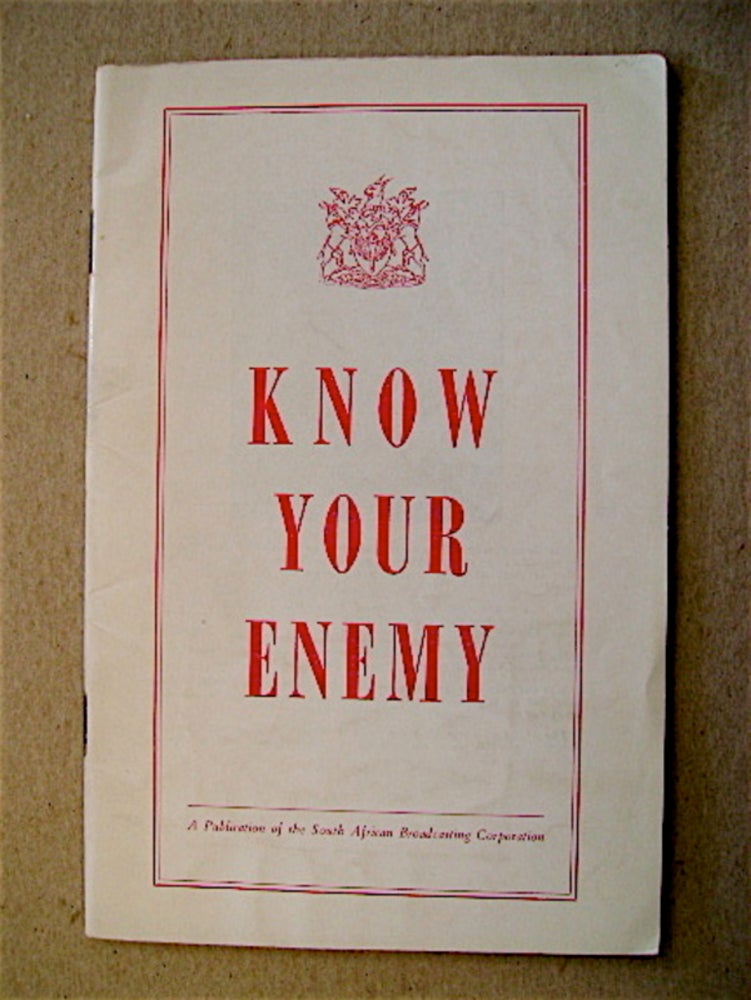 [71289] Know Your Enemy. Ivor BENSON.