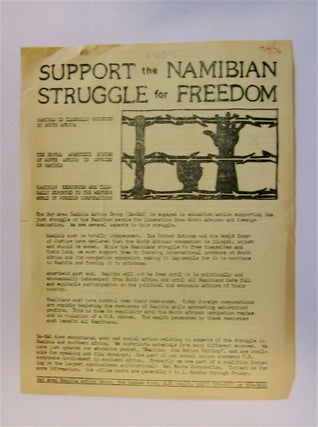 71542] Support the Namibian Struggle for Freedom. BAY AREA NAMIBIA ACTION GROUP, BA-NAG