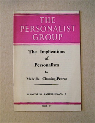 71598] Implications of Personalism. Paul DERRICK