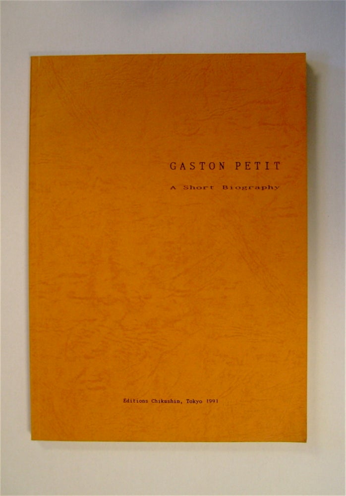 [71800] Gaston Petit: A Short Biography. Gaston PETIT.