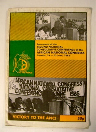 72494] Documents of the Second National Consultative Congress of the African National Congress,...