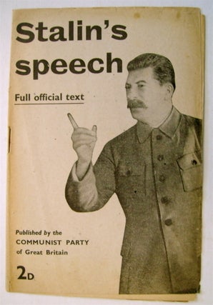 73039] The Twenty-fifth Anniversary of the Soviet State (cover title: Stalin's Speech: Full...