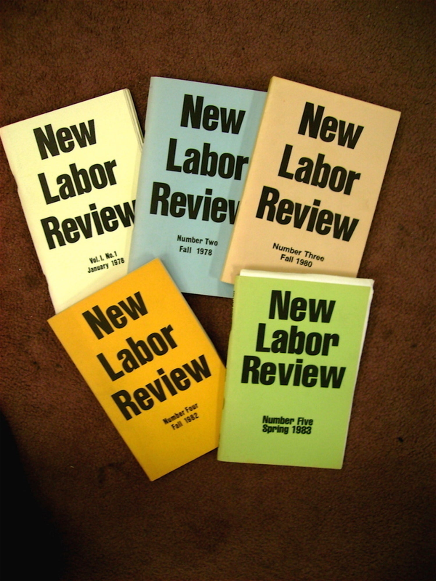 NEW LABOR REVIEW: A JOURNAL OF THE LABOR MOVEMENT PAST AND PRESENT