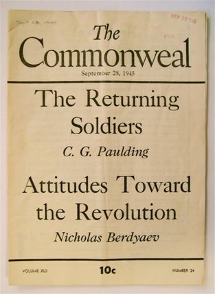 73745] "Attitudes toward the Revolution." In "The Commonweal" Nicholas BERDYAEV