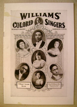 74061] American Folk Songs as Sung by Williams' Jubilee Singers (cover title: Williams' Colored...