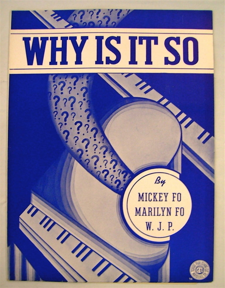 [74402] Why Is It So? Mickey FO, Marilyn Fo, Walter J. Peterson.