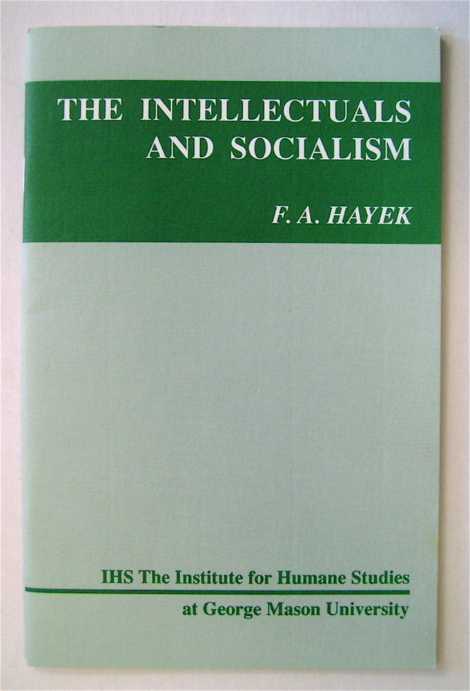 [74499] The Intellectuals and Socialism. F. A. HAYEK.
