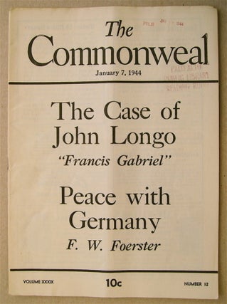 74548] "Peace with Germany." In "The Commonweal" FOERSTER, riedrich, ilhelm