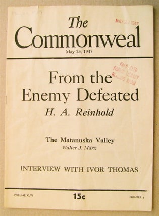 74564] "From the Enemy Defeated." In "The Commonweal" REINHOLD, ans, nscar