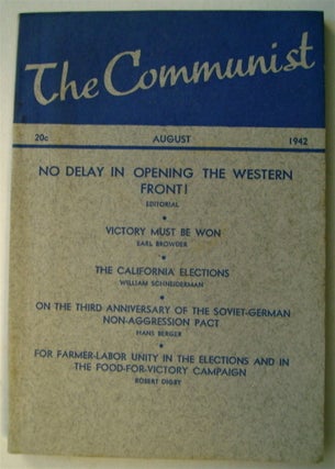 74665] "On the Third Anniversary of the Soviet-German Non-Aggression Pact." In "The Communist"...