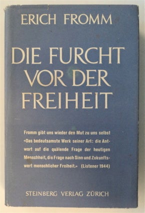 74671] Die Furcht vor der Freiheit. Erich FROMM