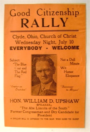 75126] Good Citizenship Rally, Clyde, Ohio, Church of Christ, Wednesday Night, July 10 ... Not a...