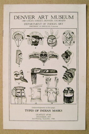 75190] Types of Indian Masks. F. H. DOUGLAS, comp