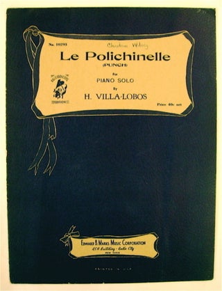 75854] Le Polichinelle (Punch) for Piano Solo. VILLA-LOBOS, eitor