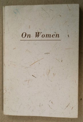 75924] On Women. Sri AUROBINDO, compiled from the writings of The Mother