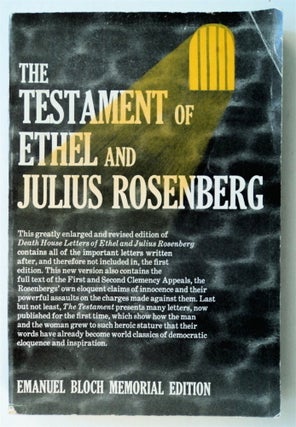 76310] Death House Letters. Ethel ROSENBERG, Julius Rosenberg