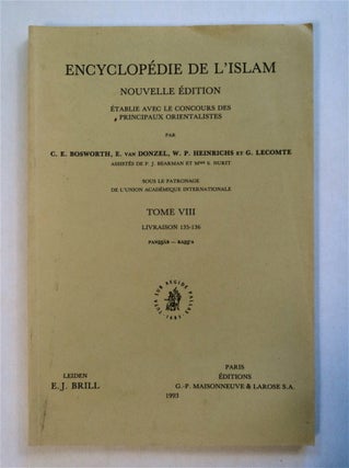 77397] Encyclopédie de l'Islam, Tome VIII, Livraison 135-136, Pandjab - Radja. C. E. BOSWORTH,...