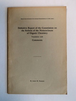 77542] Definitive Report of the Commission on the Reform of the Nomenclature of Organic...